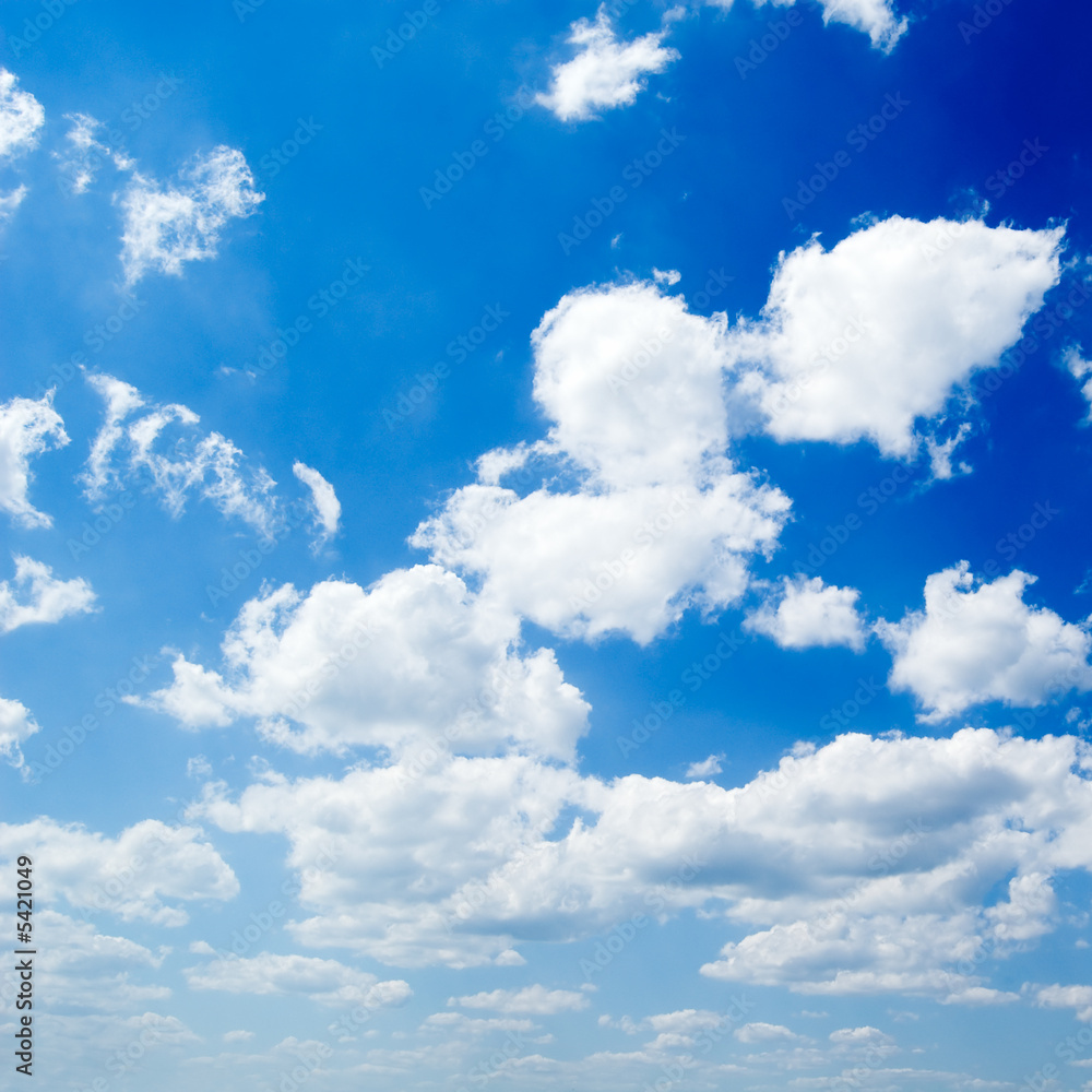 The blue sky and beautiful white clouds. The blue sky and beautiful white clouds.