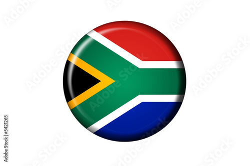 Südafrika Flaggen Knopf