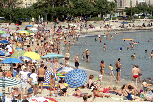 Cuadro en lienzo plage de la Salis.F06 Antibes