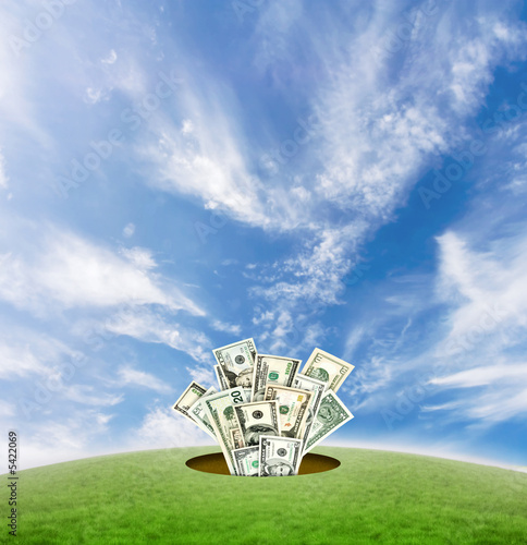 Concept for land business or real estate construction