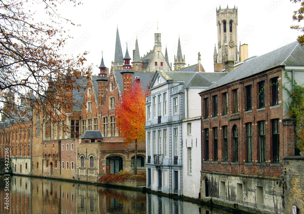 Obraz premium Vue sur Bruges, Flandres