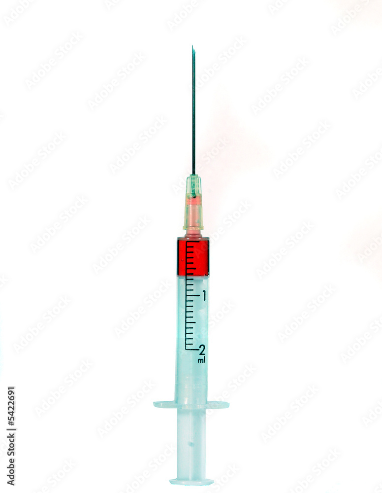 Syringe With Blood Syringe With Blood