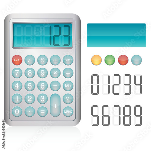 Calculatrice avec éléments modifiables