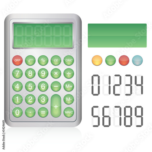 Calculatrice avec éléments modifiables