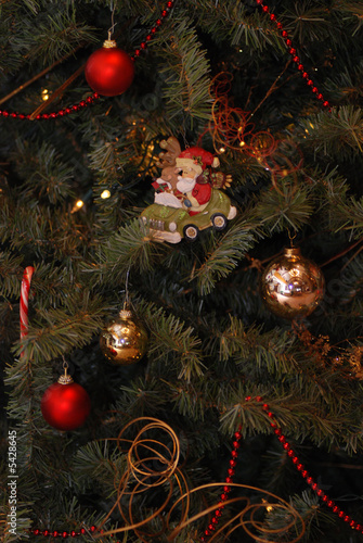 santa on a tree
