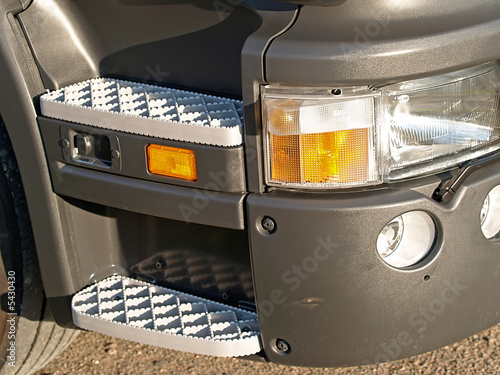 Step of truck car, close-up