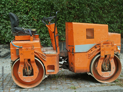 Asphalt paver two, view