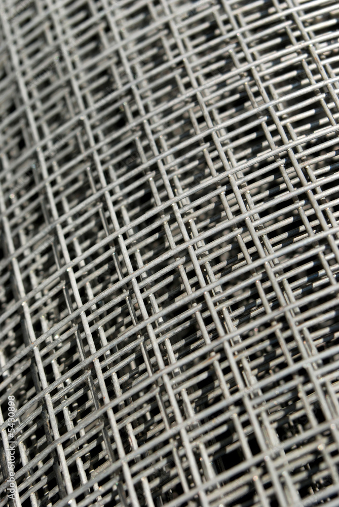 Metal net in close up Metal net in close up