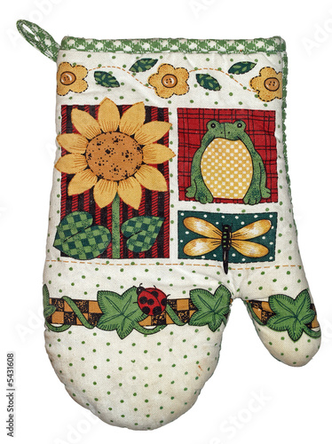 A baking glove, includes clipping path