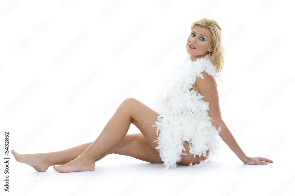 sexual woman on isolated background