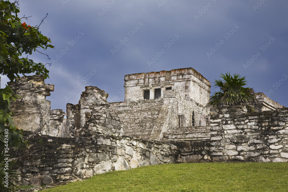 Mayan ruins of Tulum. Located on the Yucatan Peninsula of Mexico