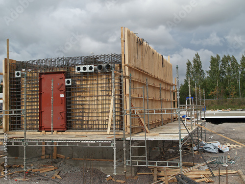 Building bombshelter, general view