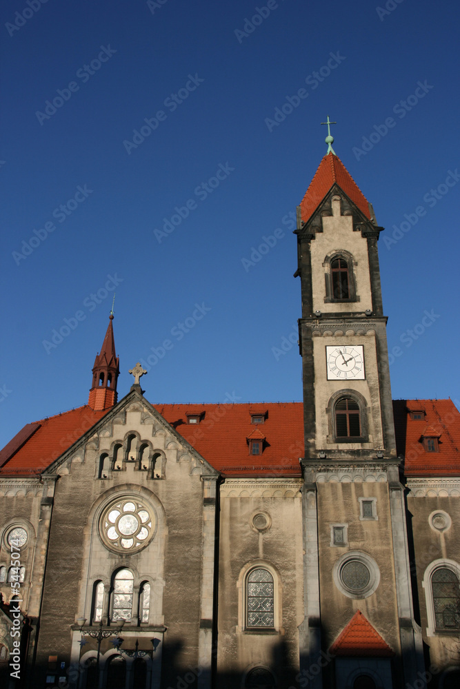 Evangelical Church on the market square of Tarnowskie Gory