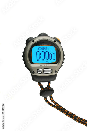 Lighted Stop Watch isolated on white background