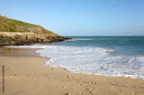 White water on Porthgwidden Beach, St. Ives, Cornwall.