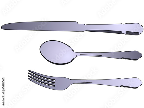 fork knife and spoon