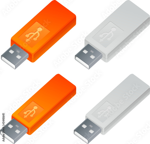 Clés USB, image vectorielle
