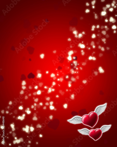 Flying hearts