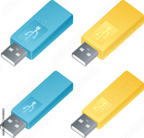 Clés USB, image vectorielle