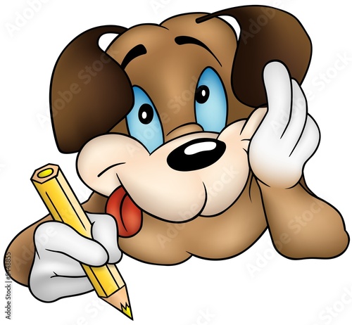 Brown Puppy Dog - cartoon i...