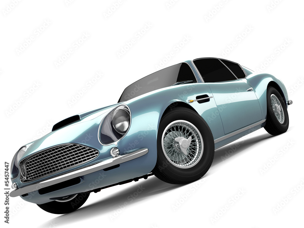 Light-blue Classical Sports Car