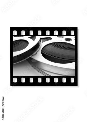 16mm movie in film frame