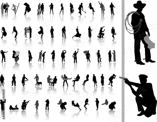 People. Vector silhouettes for your design. 