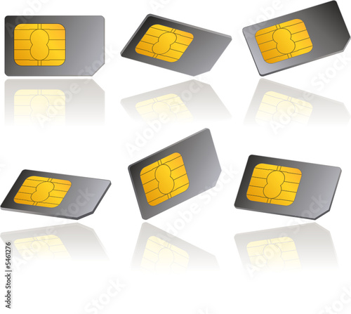 Cartes SIM, image vectorielle