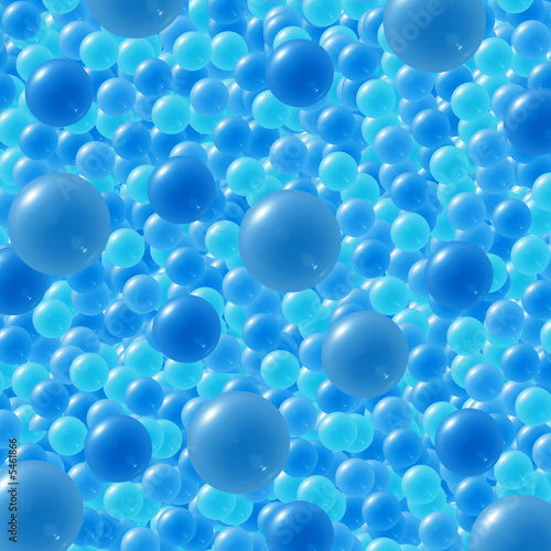 Wallpaper Mural Background with 3D balls in shades of blue Torontodigital.ca
