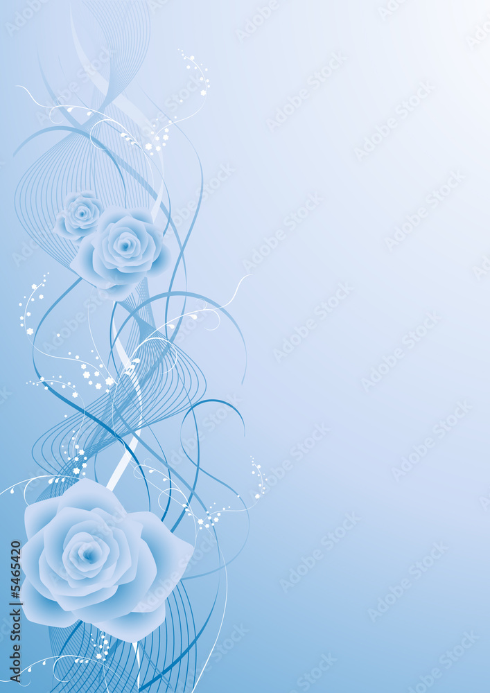 Blue rose bacground, vector illustration Blue rose bacground, vector illustration