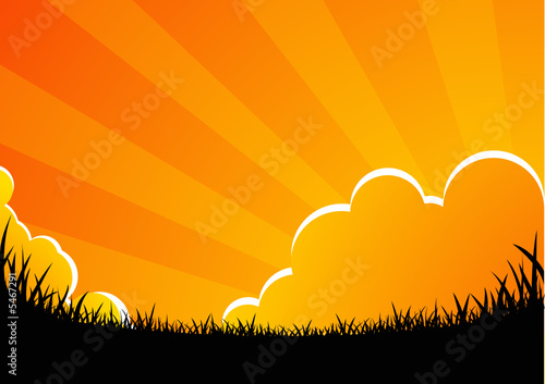 Cielo al tramonto