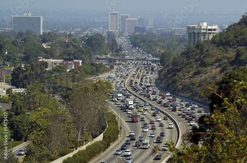 Traffic Los Angeles Downtown