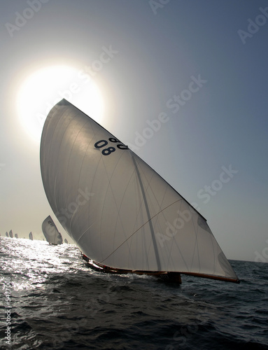 Dhow Sailing On A Sunny Day