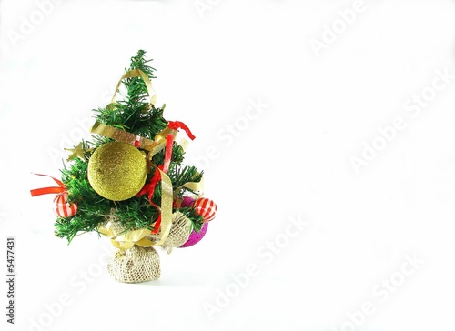 Christmas fur-tree with ornaments