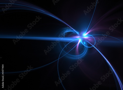Futuristic abstract energy pattern interlacement photo