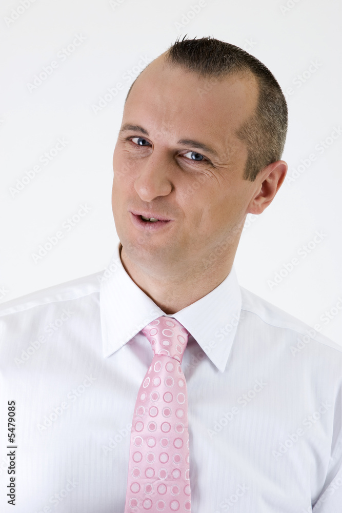expression face of the actor on a whrite background expression face of the actor on a whrite background