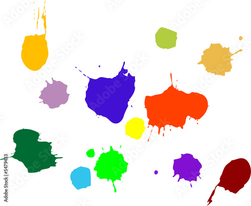 paint splat vector