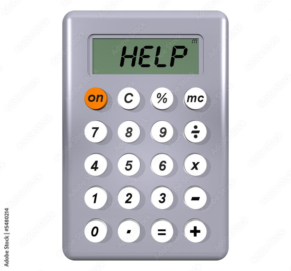 Calculator Help ilustración de Stock | Adobe Stock