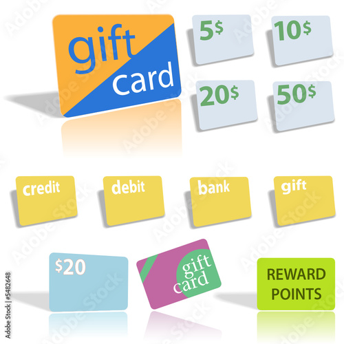 Gift Credit Debit Bank Cards