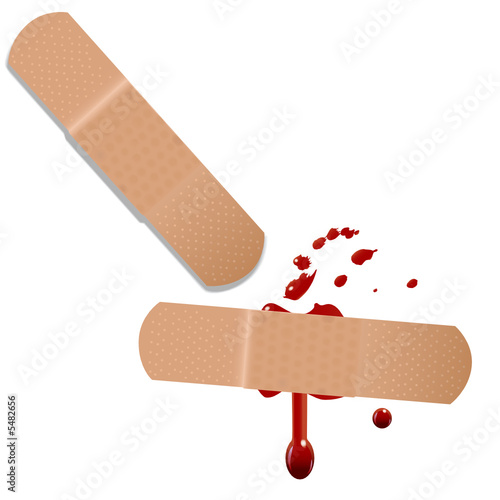 First Aid Help Bandaid Blood