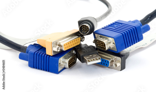 connection cocnept - cables studio isolated