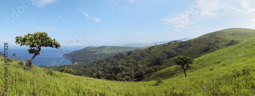 littoral landscape, far east marine reservation shore