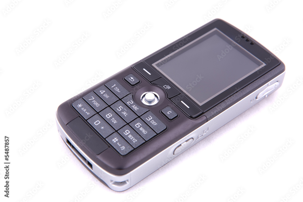 Cell phone isolated on white background Cell phone isolated on white background