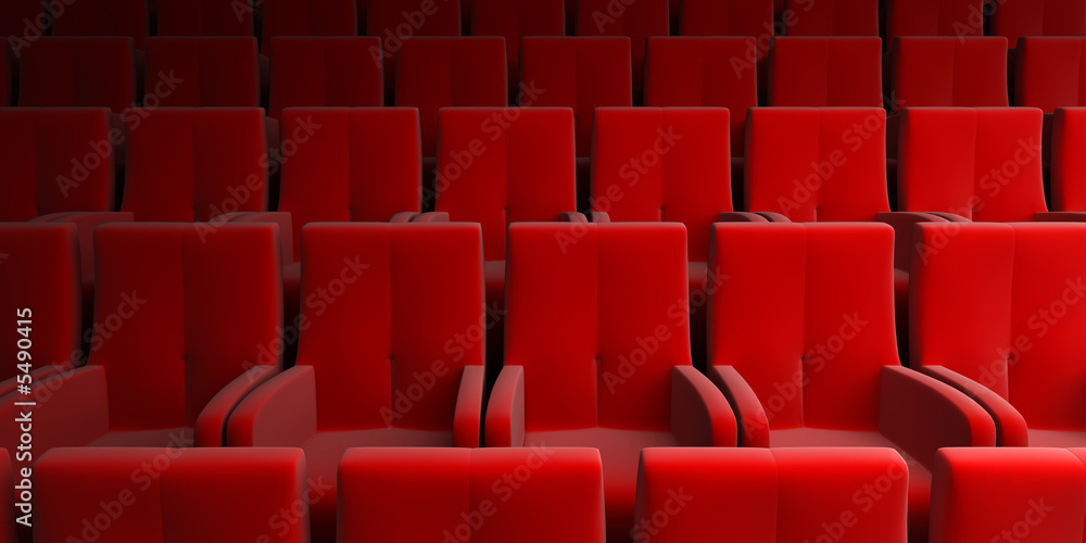 the auditorium with red seat the auditorium with red seat