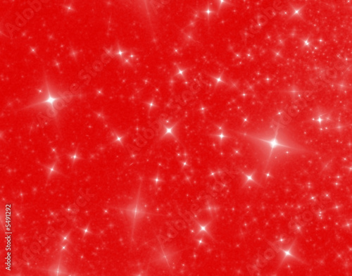 white stars on red background - christmas colors