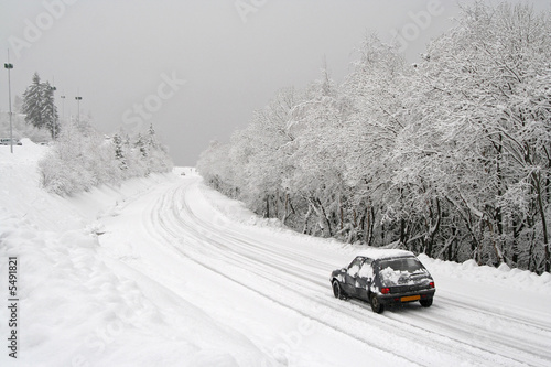 snowy road