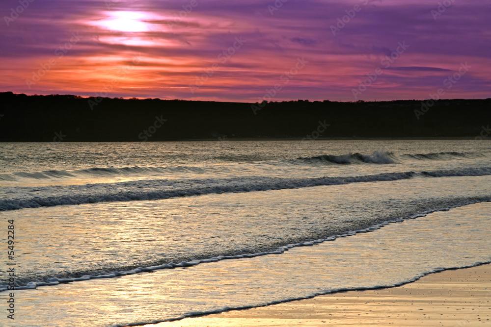 Obraz premium sunset at the ocean