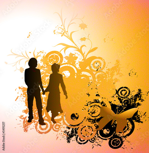 couple silhouettes and flow...