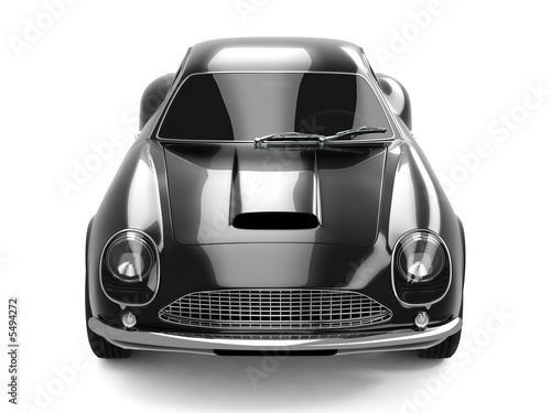 Black Classical Sports Car