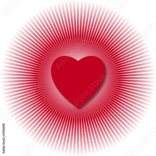 cuore con raggiera